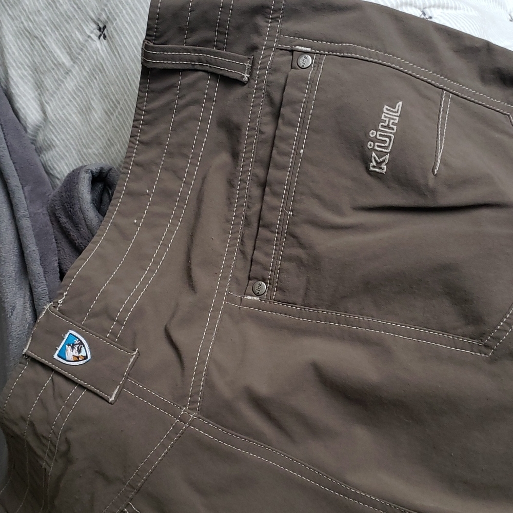 Kuhl light and stretchy pants.  38x32